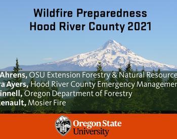 Wildfire preparedness in Hood River County
