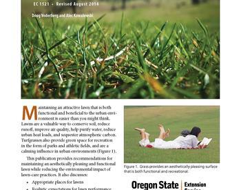 Image of Practical Lawn Care for Western Oregon publication