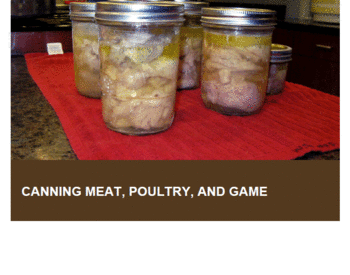 Cover image of "Canning Meat, Poultry, and Game"