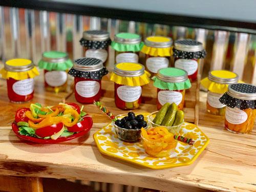 Preserved Hot Pickled peppers are a great gift option and allow small famers to share their harvest all year round at fa