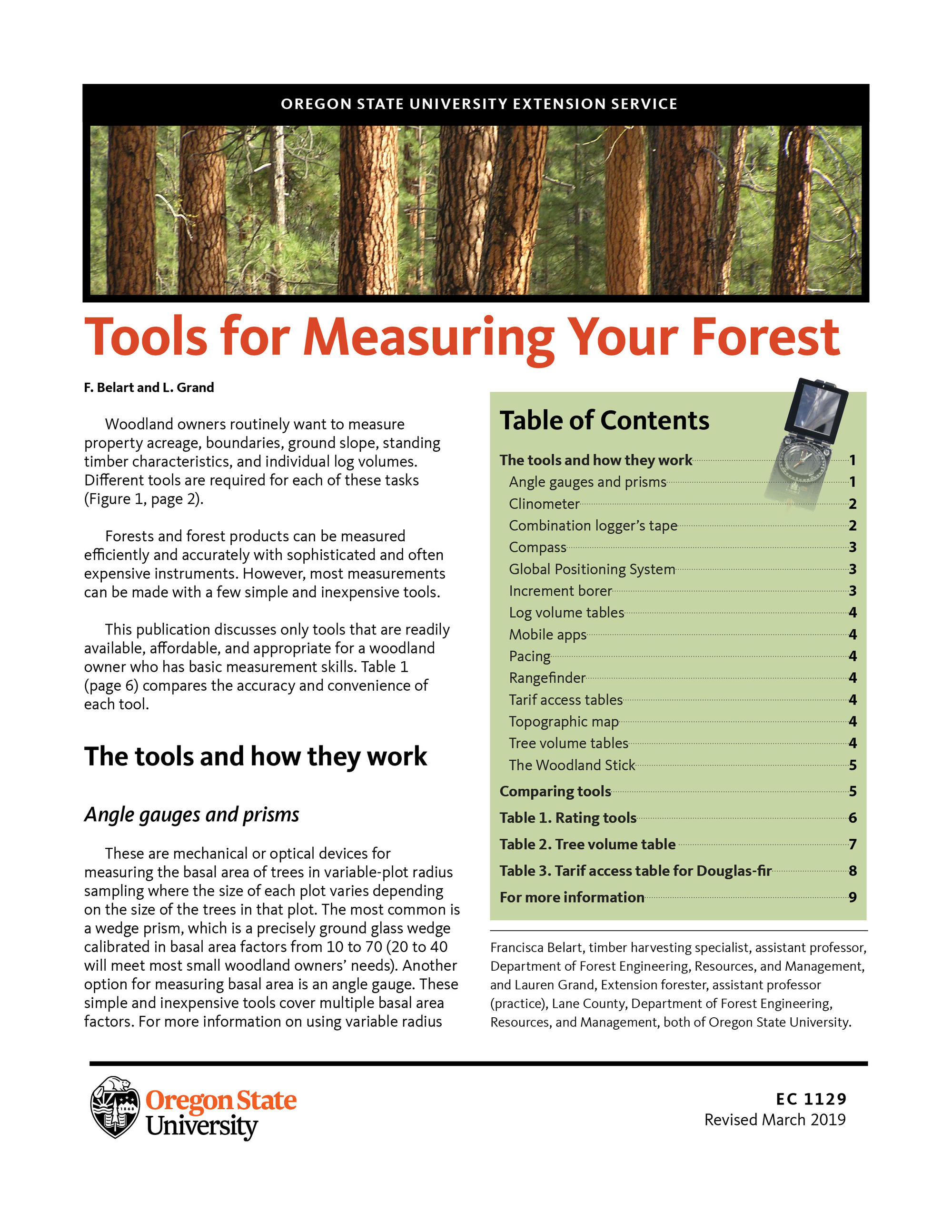 Tree Height Measurement, Forestry, Extension