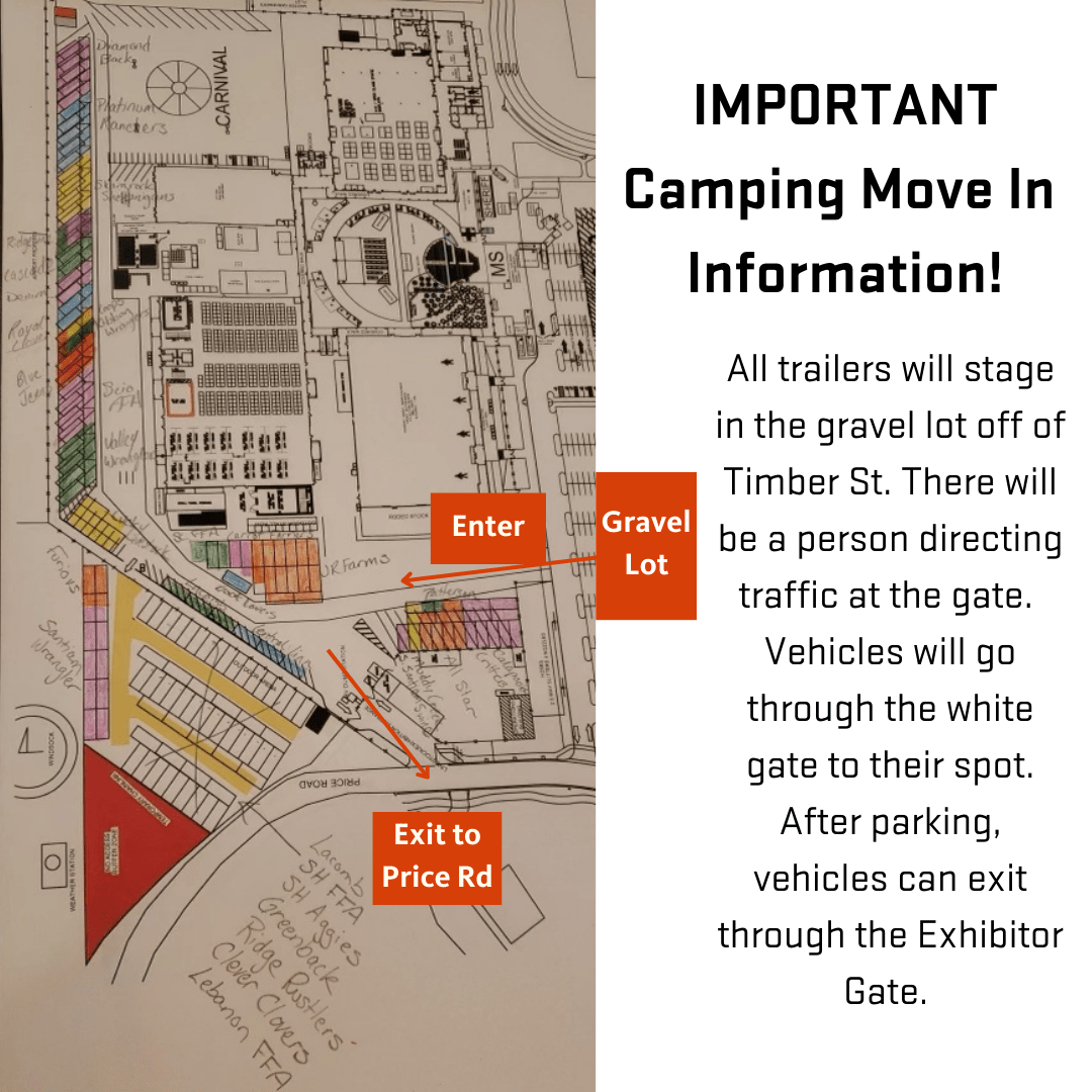 Camping move-in information