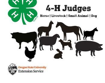4-H Judges: Horse, Livestock, Small Animal, Dog
