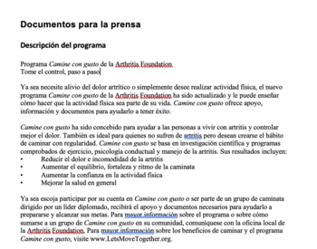 Document in Spanish