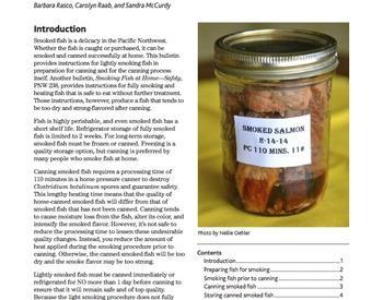 Image of Canning Smoked Fish at Home publication