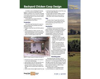 Image of Living on the Land: Backyard Chicken Coop Design publication