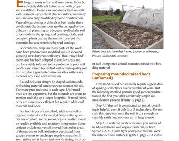 The cover of "Raised Bed Gardening" publication