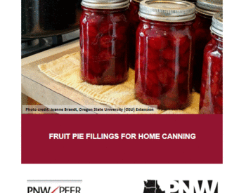 Cover image of "Fruit Pie Fillings for Home Canning" publication