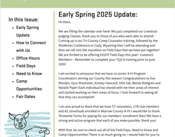 Morrow County 4-H Newsletter